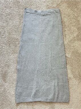 Free People Ribbed Midi Skirt